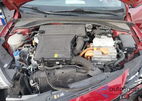 2019 Hyundai Ioniq Hybrid Blue z USA, uszkodzony, nr VIN KMHC65LCXKU167522